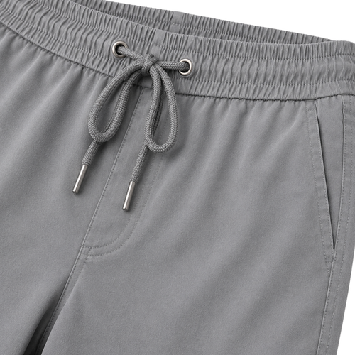Premium Cotton Blend Drawstring Shorts – Grey | Lound Clarry
