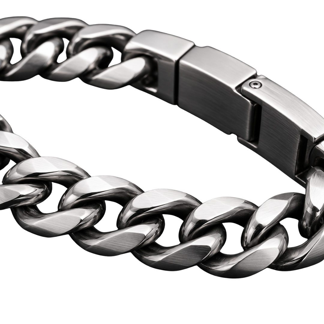 Premium Stainless Steel Chain Bracelet – Silver | Lound Clarry