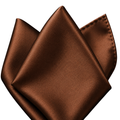 Premium Satin Pocket Square – Brown | Lound Clarry