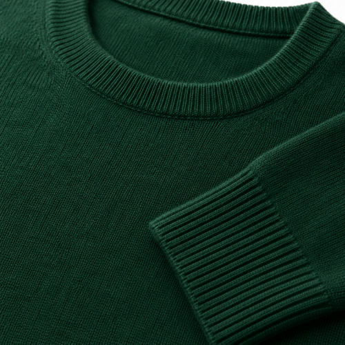 Cashmere Blend Crew Neck Sweater – Forest Green | Lound Clarry